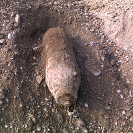 Sprengbombe 250lbs. München- Lerchenau 2009.jpg